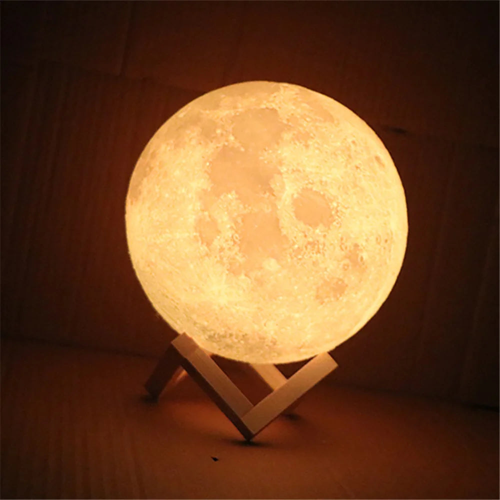 3D Printed Bedside Moon Night Light