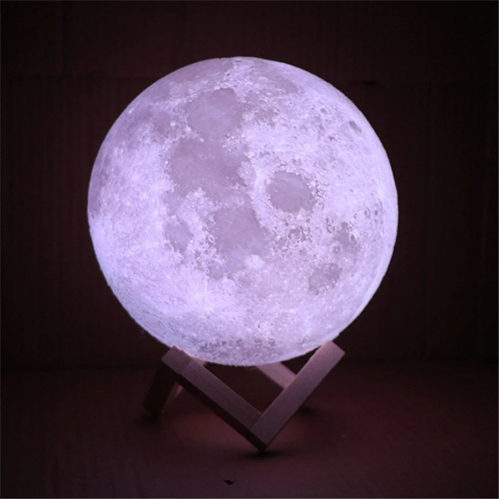 3D Printed Bedside Moon Night Light