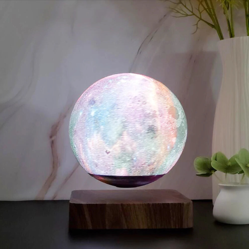 3D Rotating Galaxy Floating Table Desk Lamp