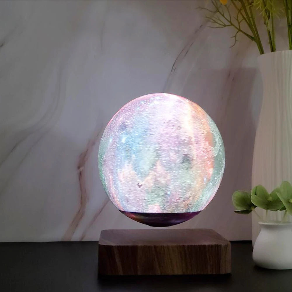 3D Rotating Galaxy Floating Table Desk Lamp