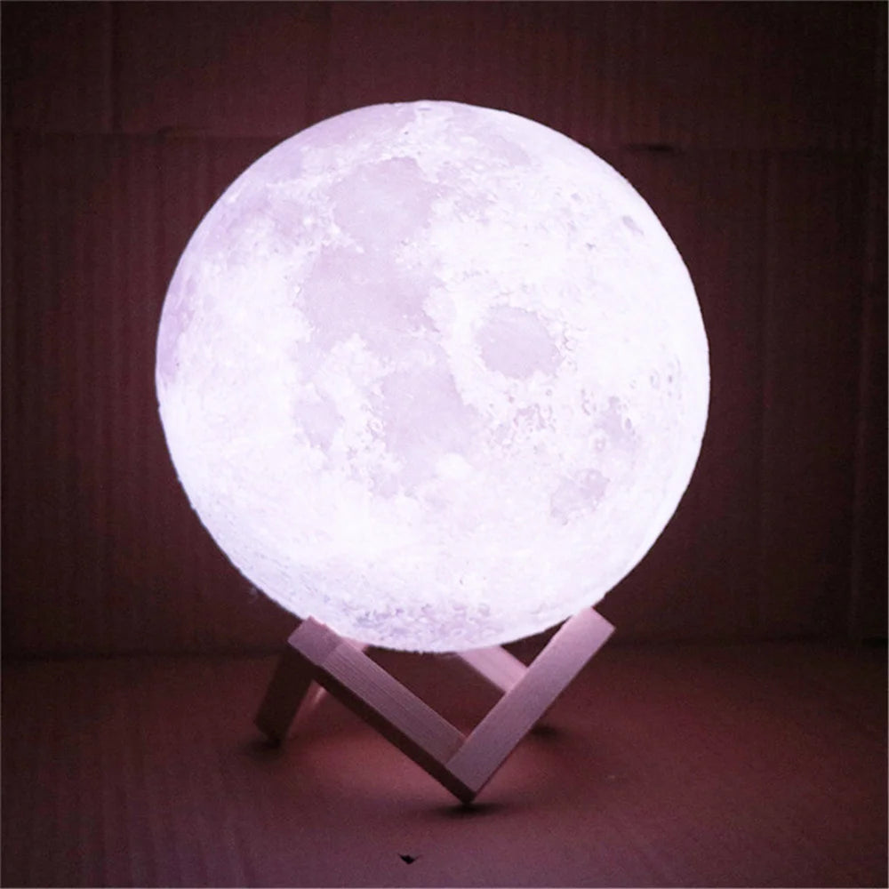 3D Printed Bedside Moon Night Light