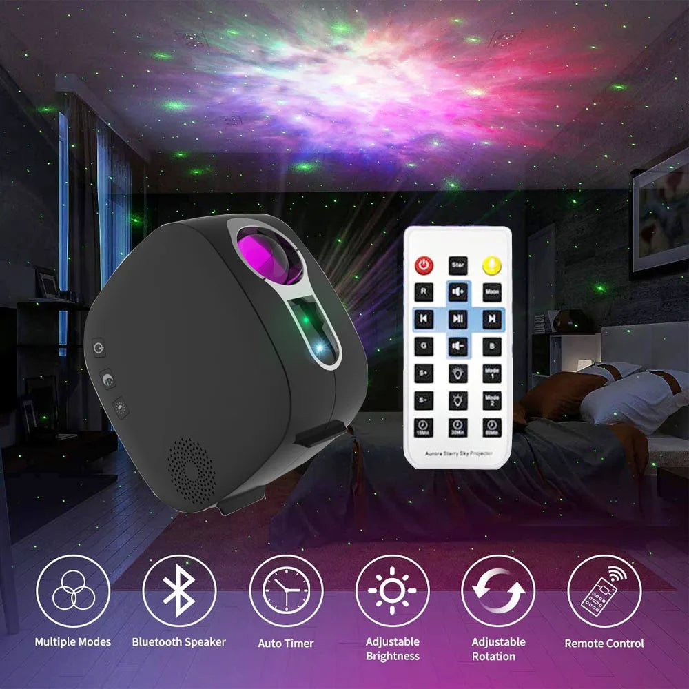 Starry Projection Music Bluetooth Atmosphere Lamp