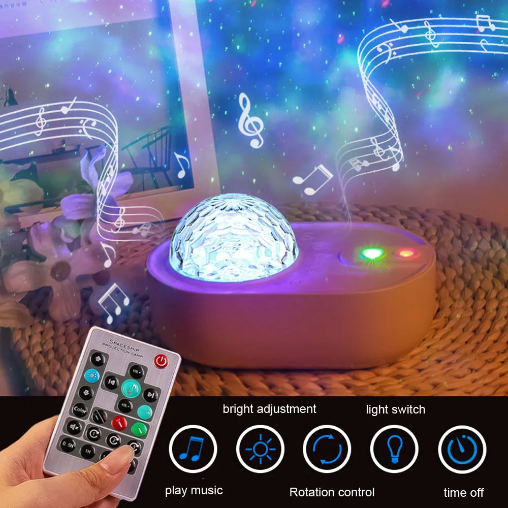 LED Bluetooth Galaxy Night Light Projector